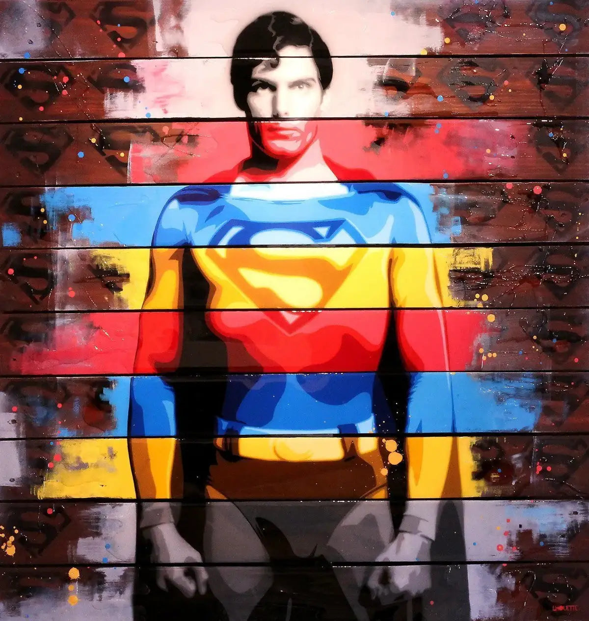 Christopher Reeve - Original - SOLD by artist Lhouette - Wyecliffe Galleries