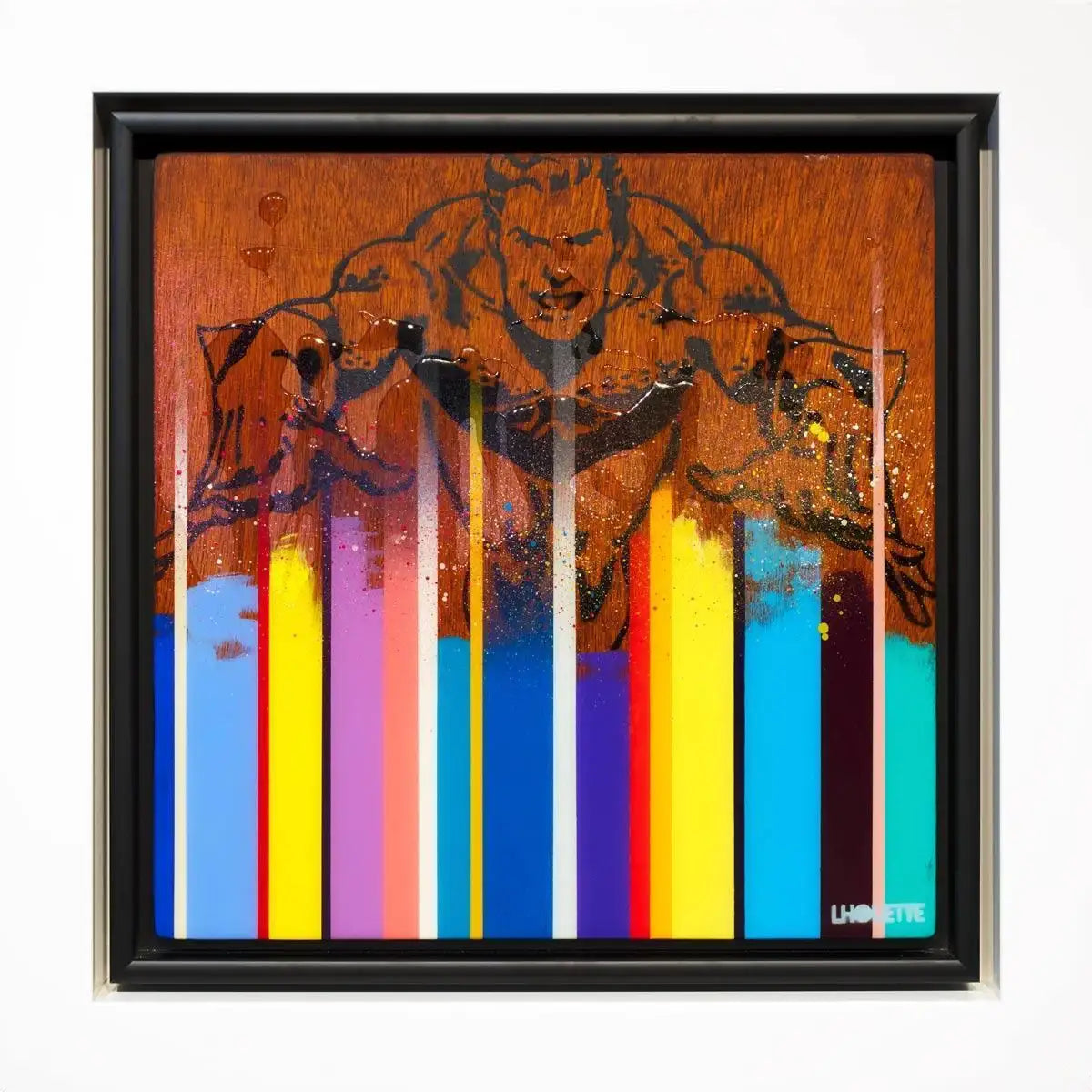 Colour Crate Aquaman - SOLD by artist Lhouette - Wyecliffe Galleries