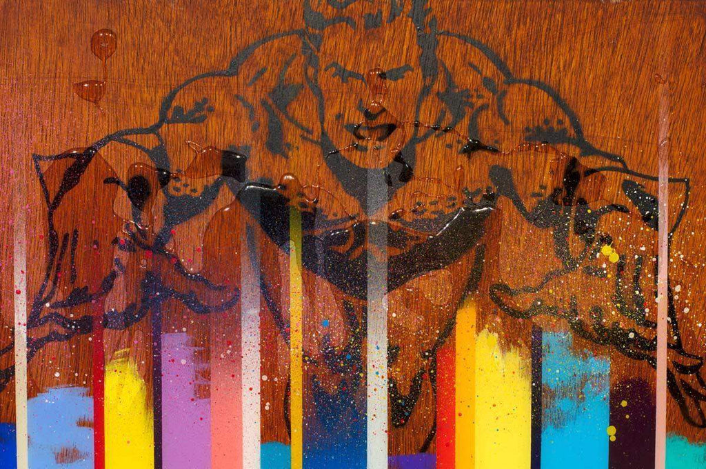 Colour Crate Aquaman - SOLD by artist Lhouette - Wyecliffe Galleries