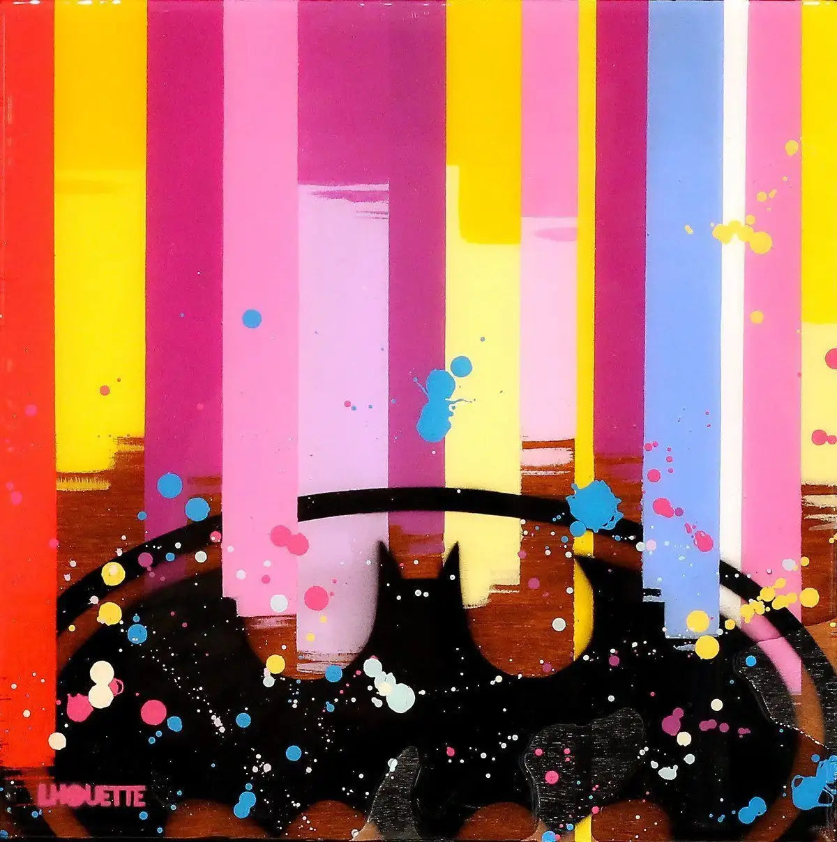 Colour Crate - Batman - Original - SOLD by artist Lhouette - Wyecliffe Galleries