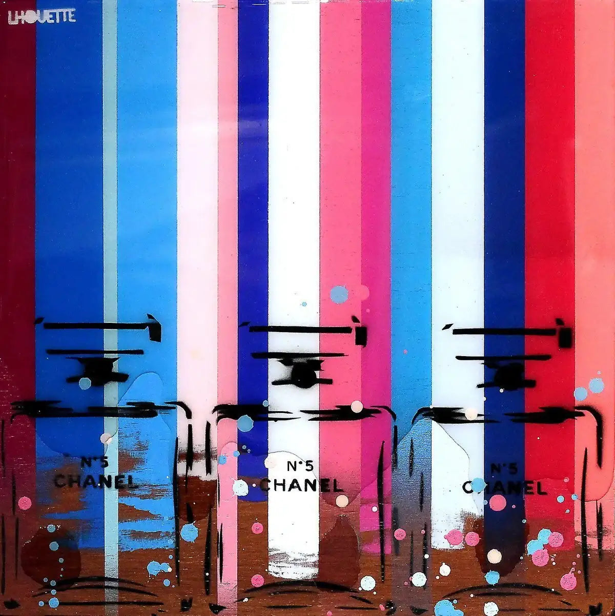 Colour Crate - Chanel No5 - SOLD by artist Lhouette - Wyecliffe Galleries