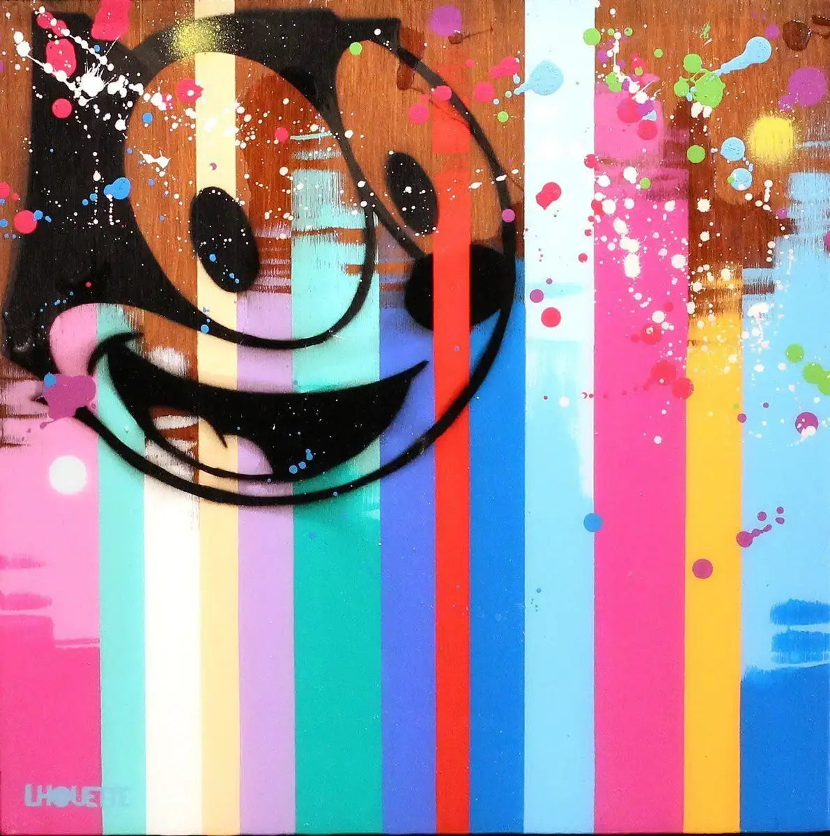 Colour Crate - Felix - Original - SOLD by artist Lhouette - Wyecliffe Galleries