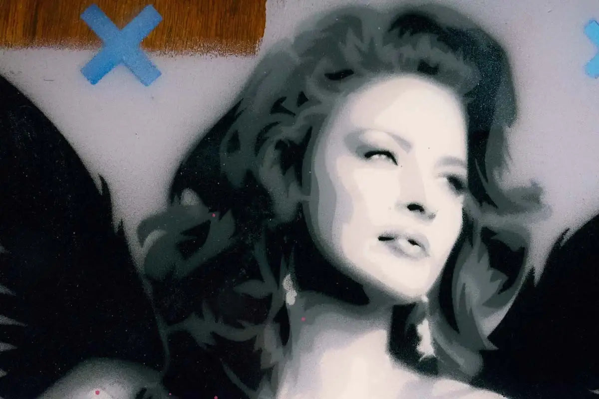 Colour Crate - Guardian Angel I - Original - SOLD by artist Lhouette - Wyecliffe Galleries