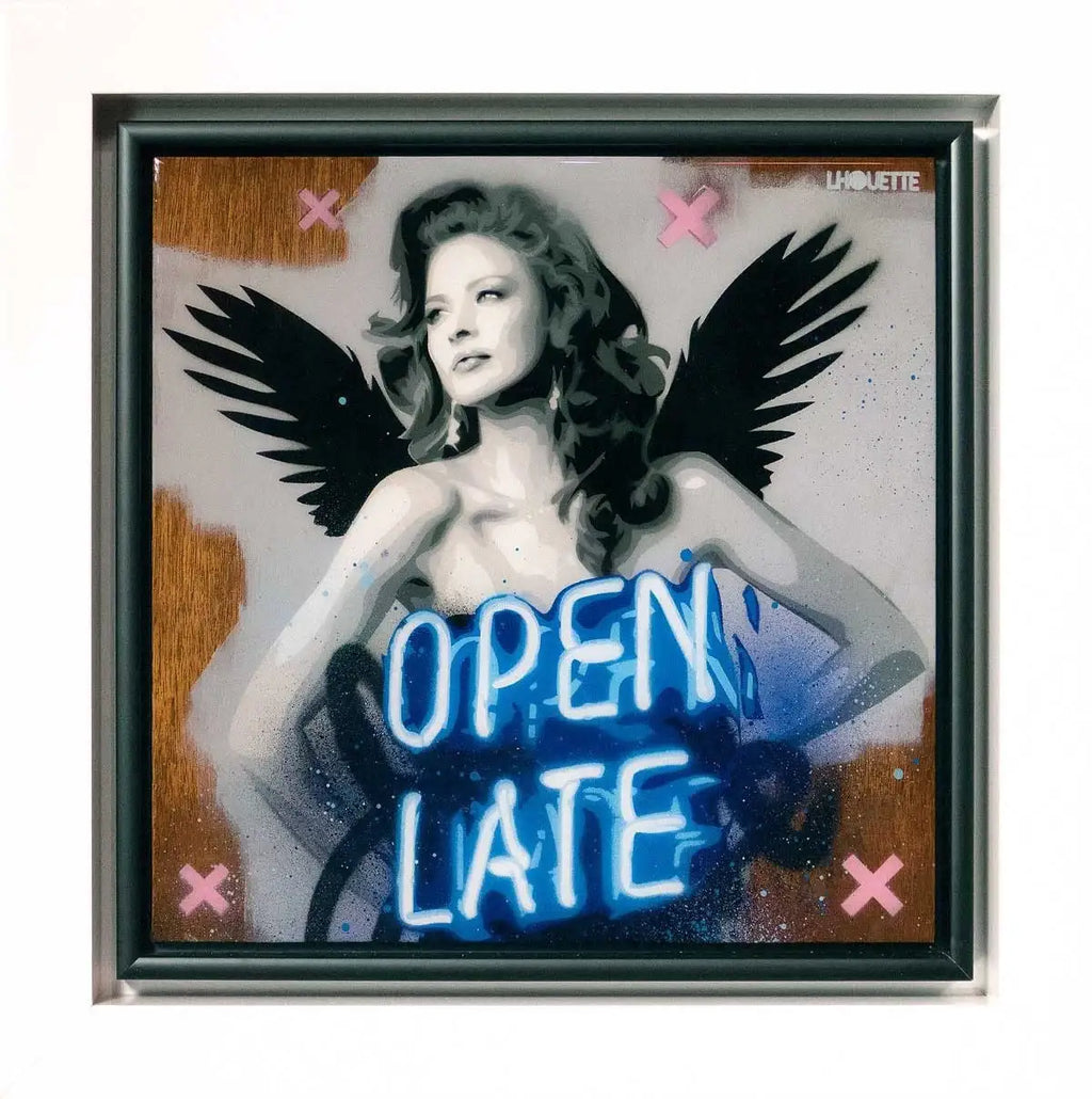 Colour Crate - Guardian Angel II - Original - SOLD by artist Lhouette - Wyecliffe Galleries