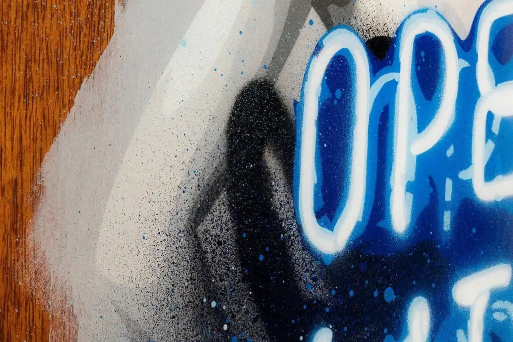 Colour Crate - Guardian Angel II - Original - SOLD by artist Lhouette - Wyecliffe Galleries