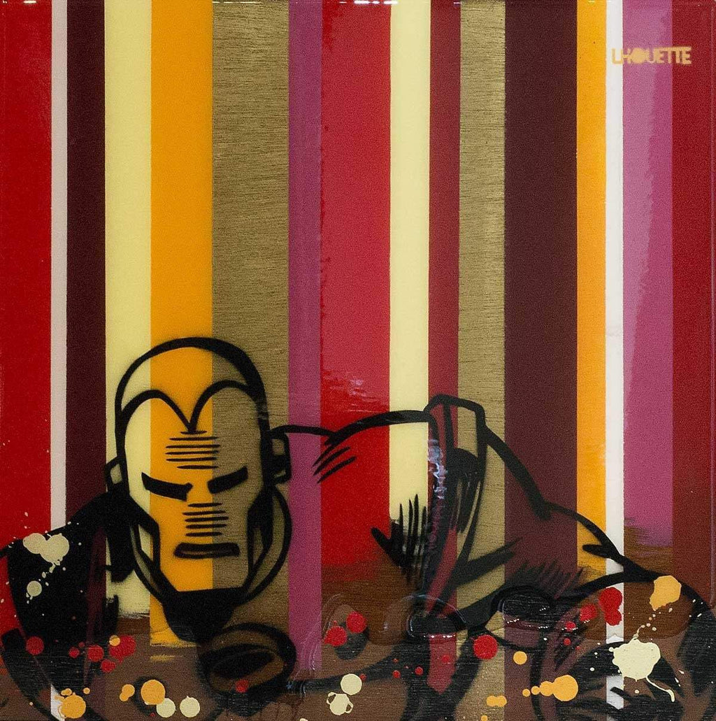 Colour Crate - Iron Man - ORIGINAL - SOLD by artist Lhouette - Wyecliffe Galleries