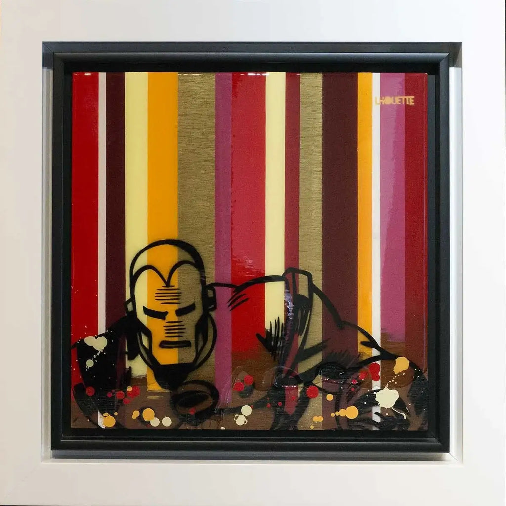 Colour Crate - Iron Man - ORIGINAL - SOLD by artist Lhouette - Wyecliffe Galleries