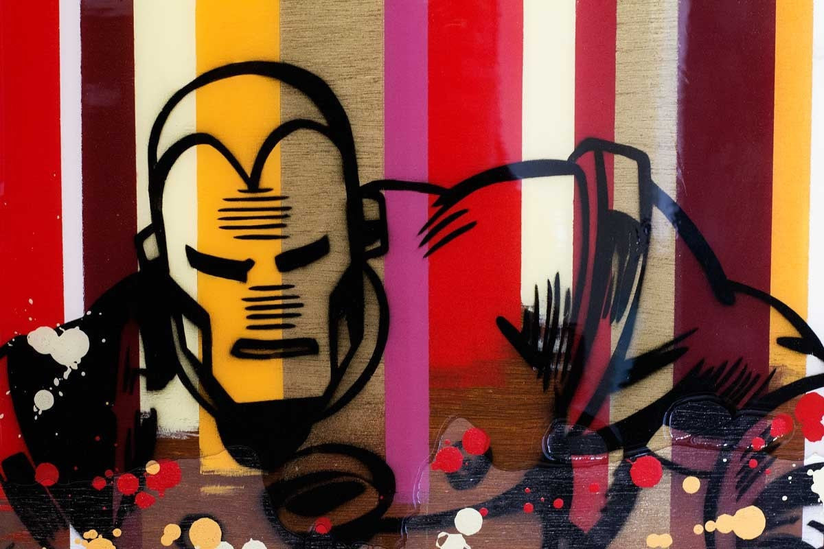 Colour Crate - Iron Man - ORIGINAL - SOLD Lhouette