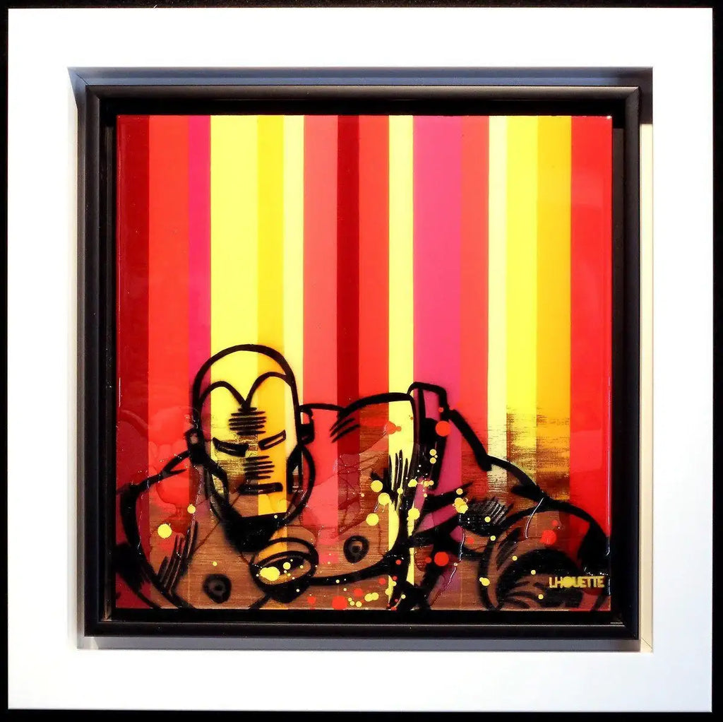 Colour Crate - Iron Man - SOLD by artist Lhouette - Wyecliffe Galleries