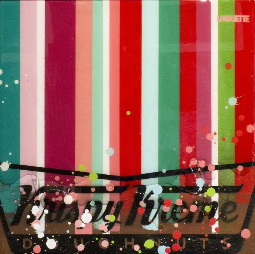 Colour Crate - Krispy Kreme - SOLD by artist Lhouette - Wyecliffe Galleries