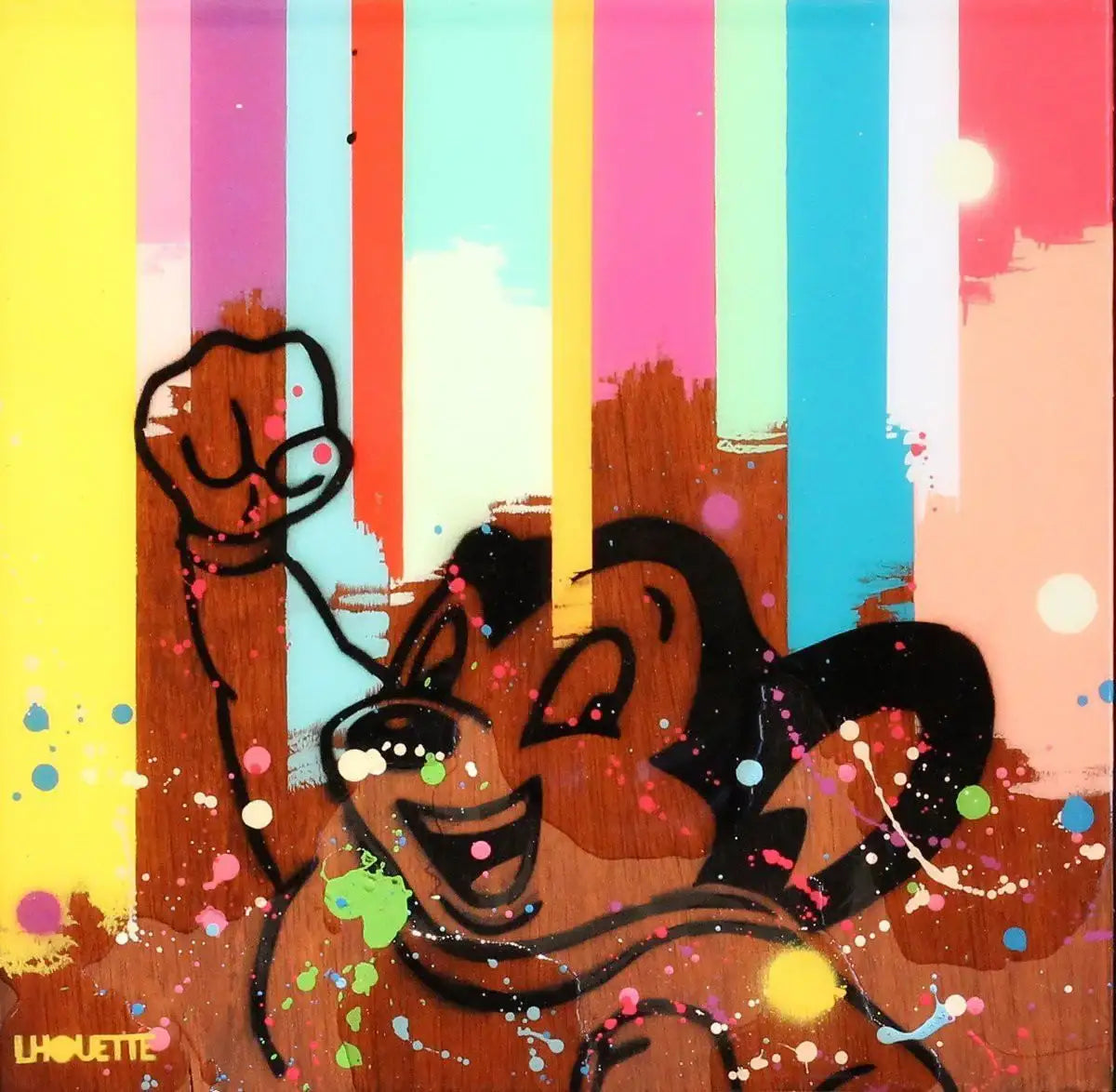 Colour Crate - Mighty - ORIGINAL - SOLD by artist Lhouette - Wyecliffe Galleries