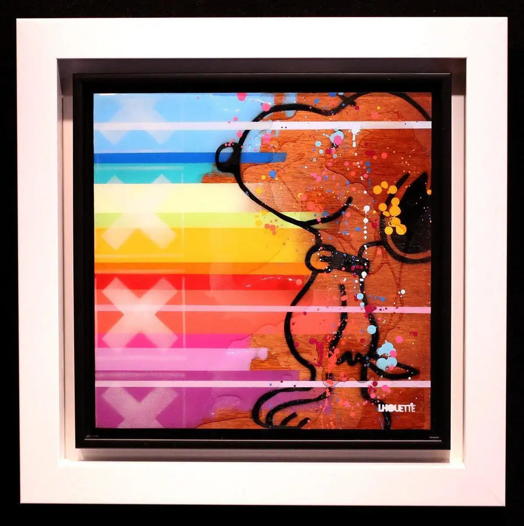 Colour Crate - Snoopy - Original - SOLD by artist Lhouette - Wyecliffe Galleries