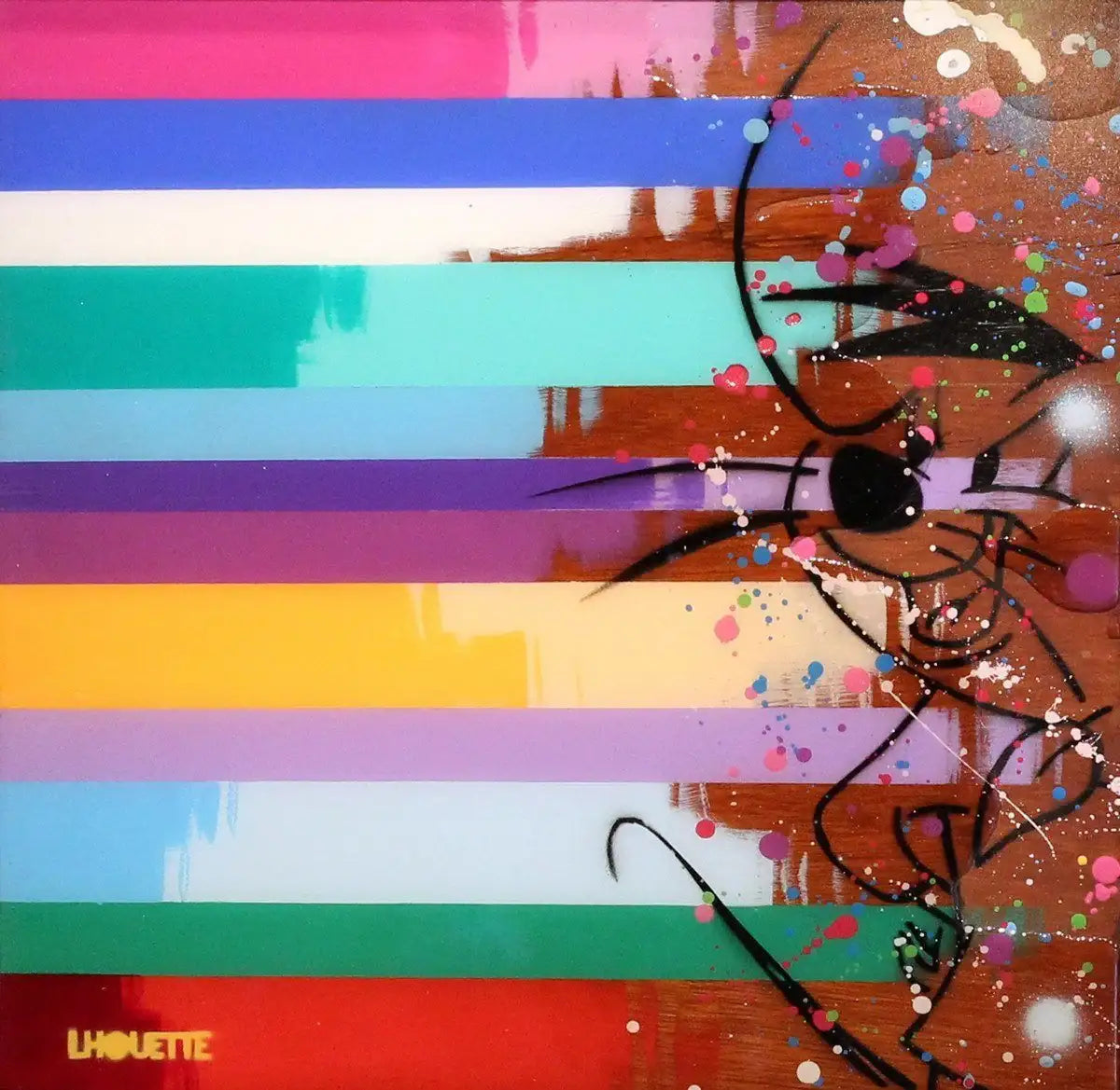 Colour Crate - Speedy - Original - SOLD by artist Lhouette - Wyecliffe Galleries