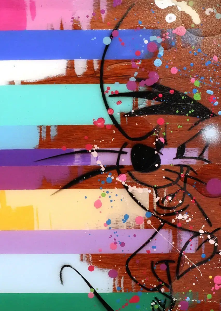 Colour Crate - Speedy - Original - SOLD by artist Lhouette - Wyecliffe Galleries