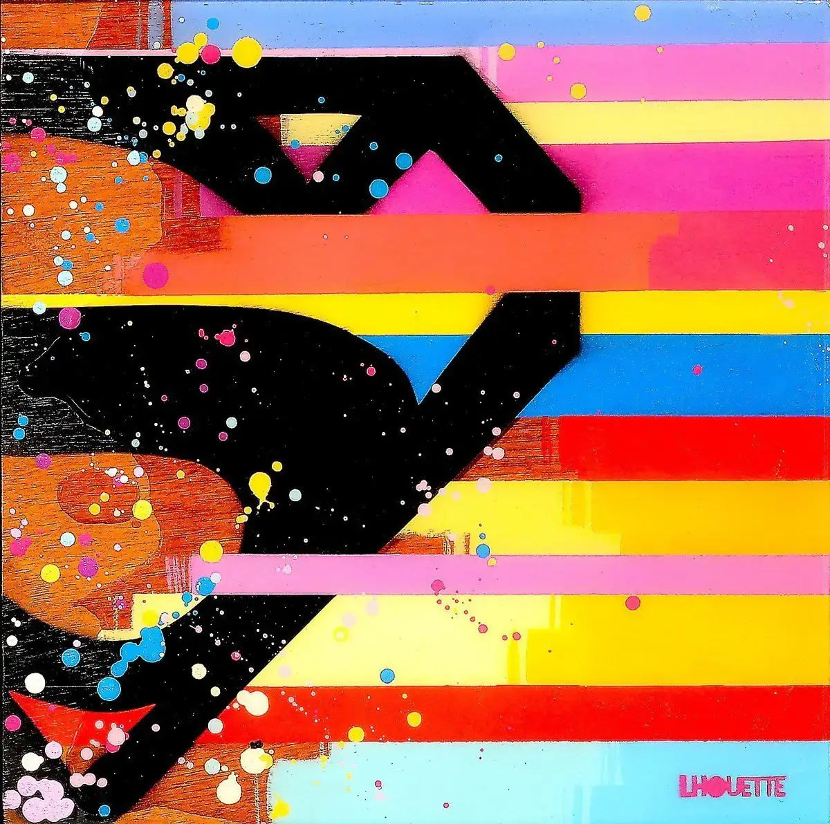 Colour Crate - Superman - Original - SOLD by artist Lhouette - Wyecliffe Galleries