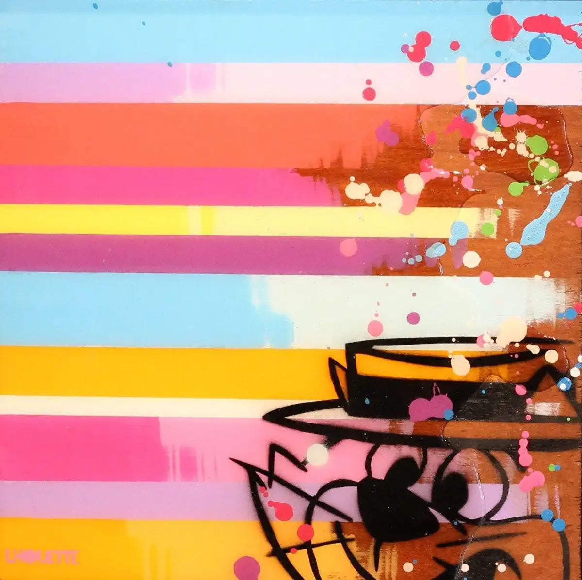 Colour Crate - Top Cat - Original - SOLD by artist Lhouette - Wyecliffe Galleries