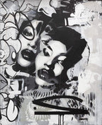 Naomi Mono Abstract - Original - SOLD by artist Lhouette - Wyecliffe Galleries