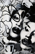 Naomi Mono Abstract - Original - SOLD by artist Lhouette - Wyecliffe Galleries