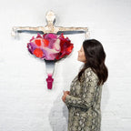 Drop The Bomb Marbled - Miniature Wall Sculpture - Original - SOLD by artist Lhouette - Wyecliffe Galleries