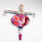 Drop The Bomb Marbled - Miniature Wall Sculpture - Original - SOLD by artist Lhouette - Wyecliffe Galleries