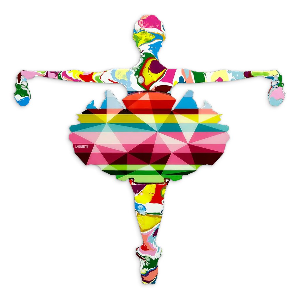 Drop The Bomb Marbled Miniature Wall Sculpture - Original SOLD by artist Lhouette - Wyecliffe Galleries