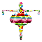 Drop The Bomb Marbled Miniature Wall Sculpture - Original SOLD by artist Lhouette - Wyecliffe Galleries