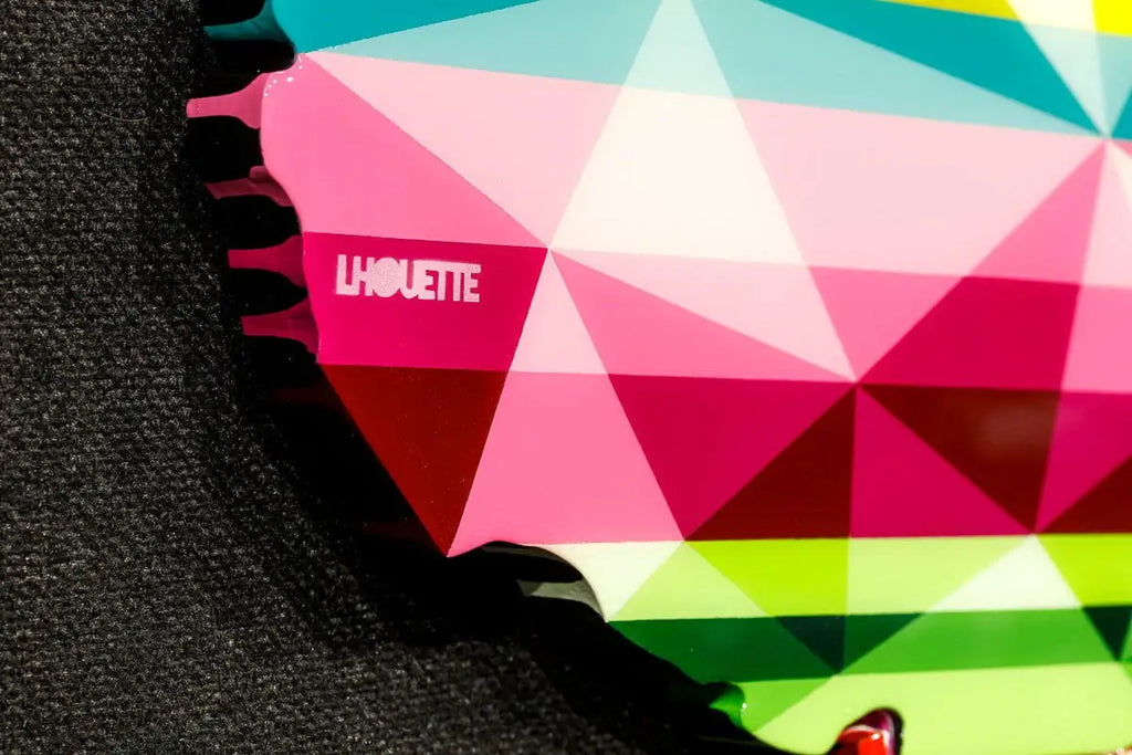 Drop The Bomb Marbled Miniature Wall Sculpture - Original SOLD by artist Lhouette - Wyecliffe Galleries