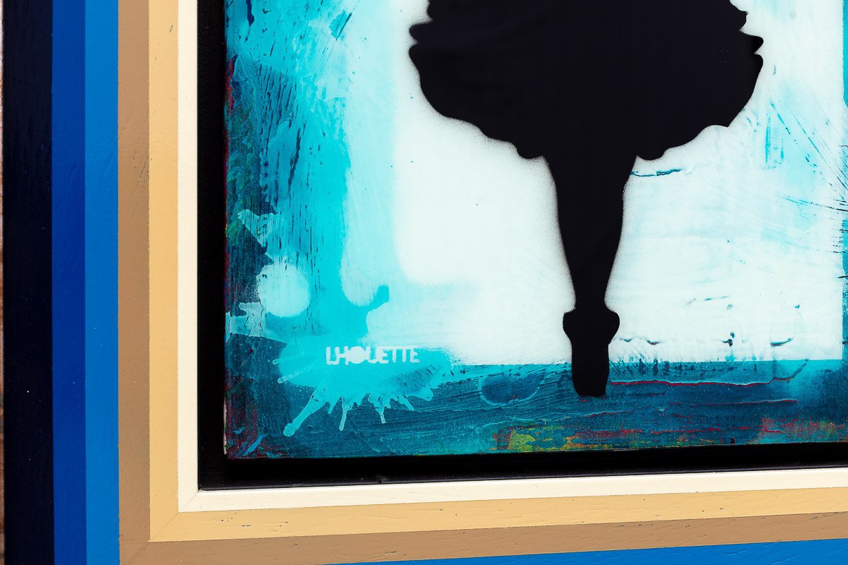 Drop The Bomb Mixer ( Blue Magic ) - Original Lhouette Framed