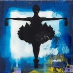 Drop The Bomb Mixer (Ultramarine) - SOLD by artist Lhouette - Wyecliffe Galleries