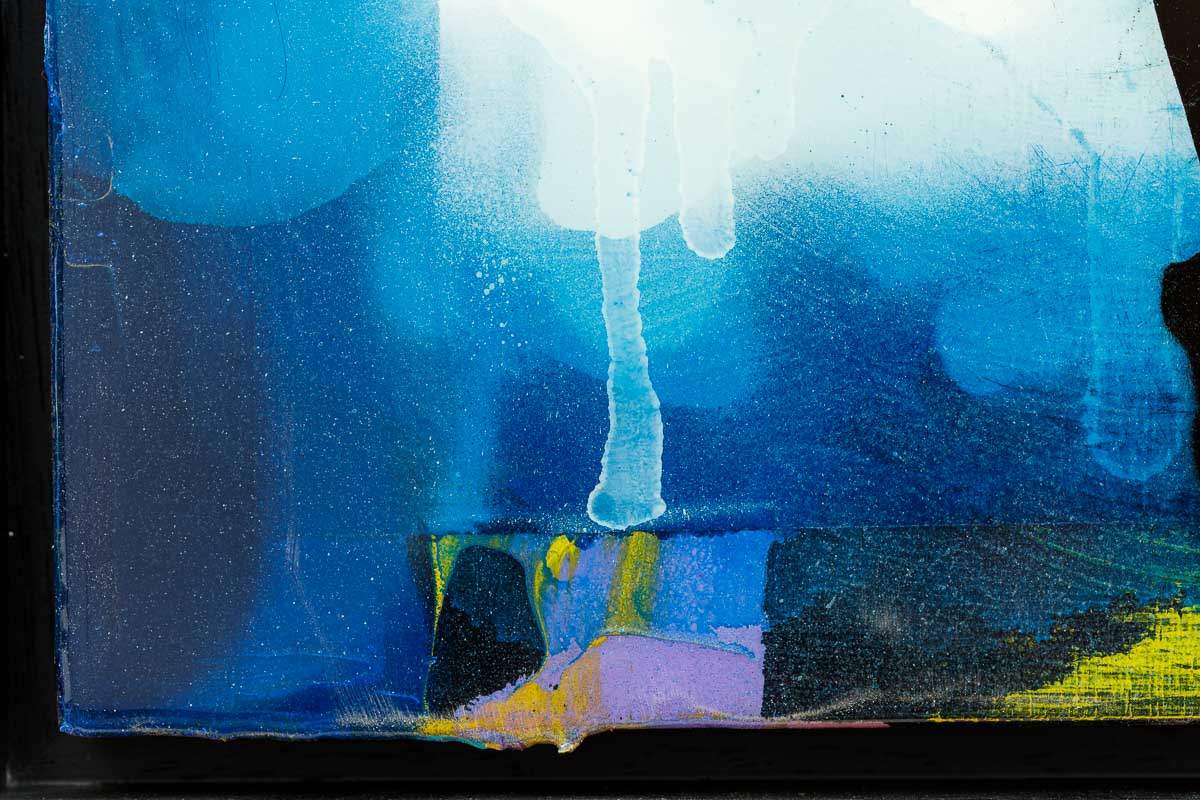 Drop The Bomb Mixer (Ultramarine) - SOLD by artist Lhouette - Wyecliffe Galleries