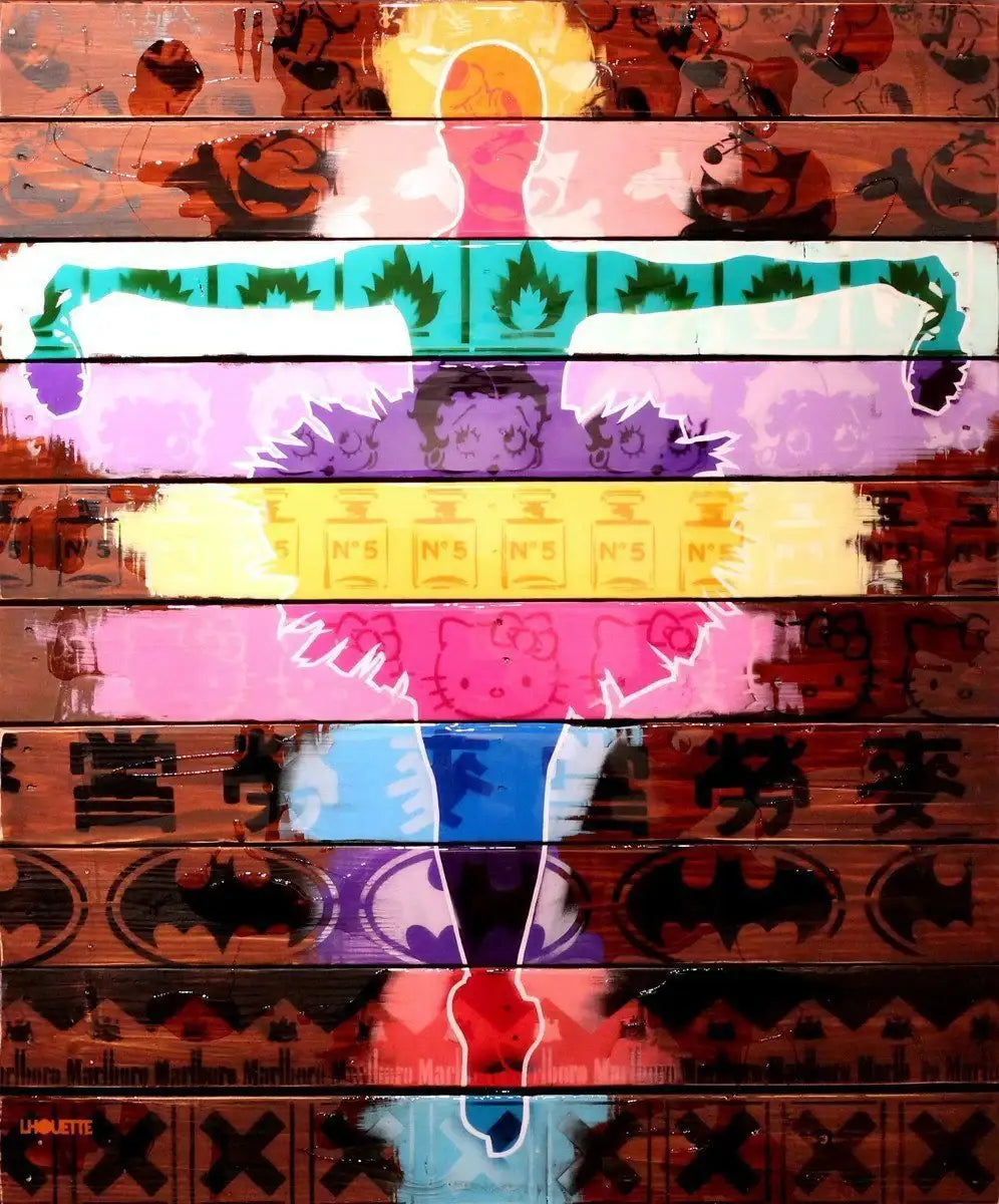 Drop the Bomb - Original - SOLD by artist Lhouette - Wyecliffe Galleries