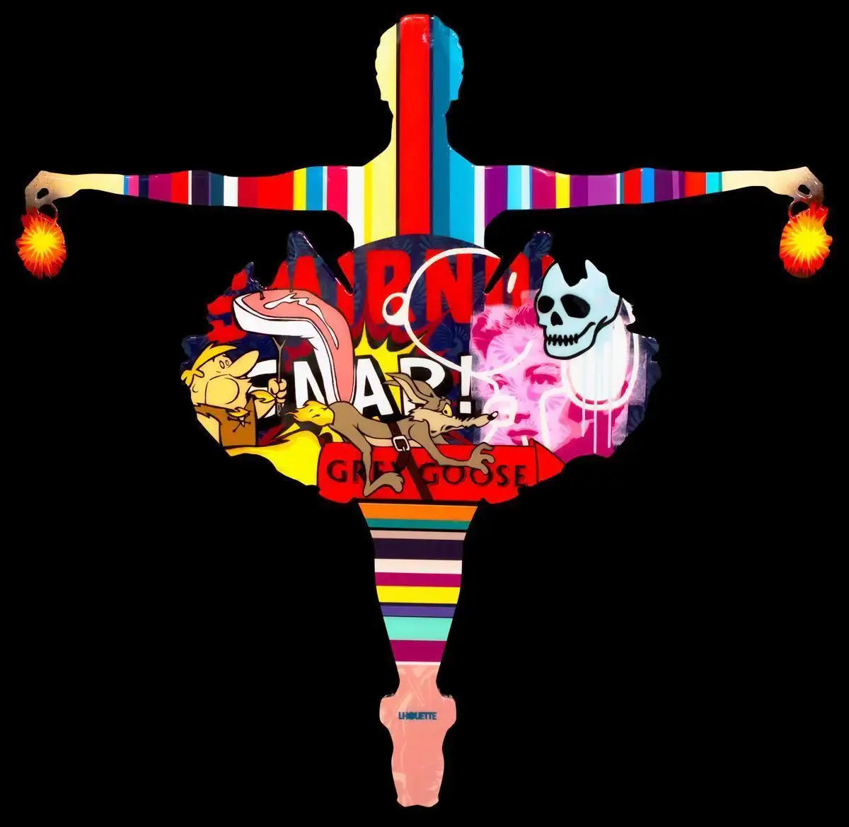 Drop The Bomb Sculpture I - SOLD by artist Lhouette - Wyecliffe Galleries