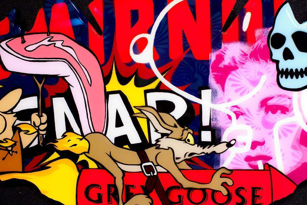 Drop The Bomb Sculpture I - SOLD by artist Lhouette - Wyecliffe Galleries