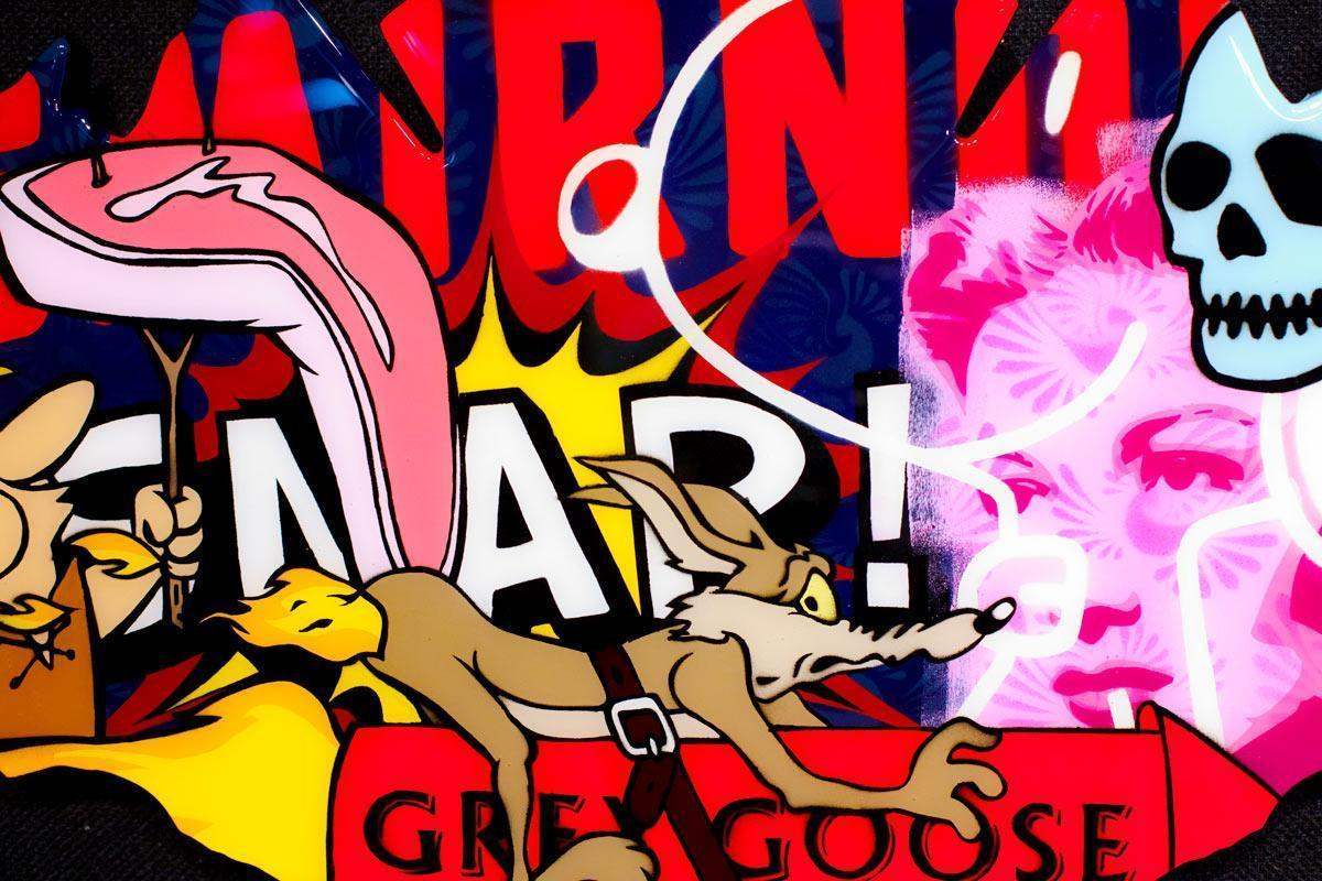 Drop The Bomb Sculpture I - SOLD by artist Lhouette - Wyecliffe Galleries