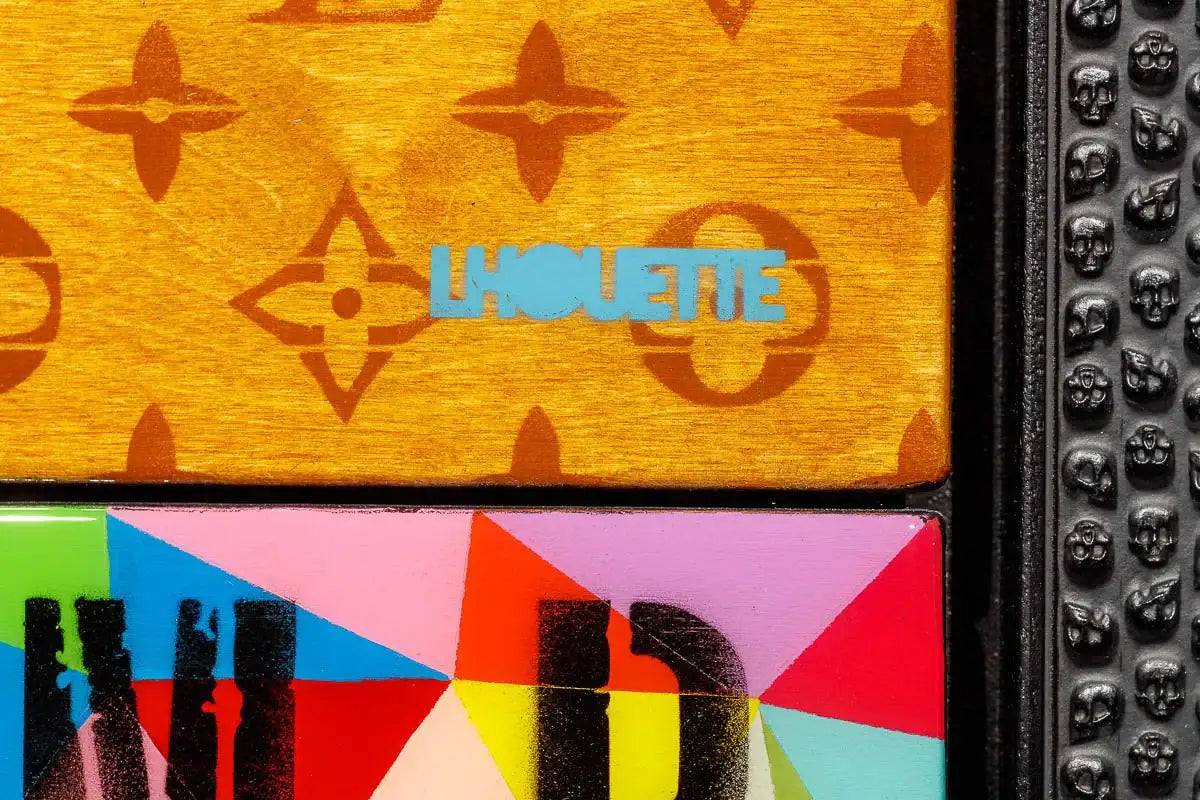 Drop The Bomb - SkeLhouette - Geometric - SOLD by artist Lhouette - Wyecliffe Galleries