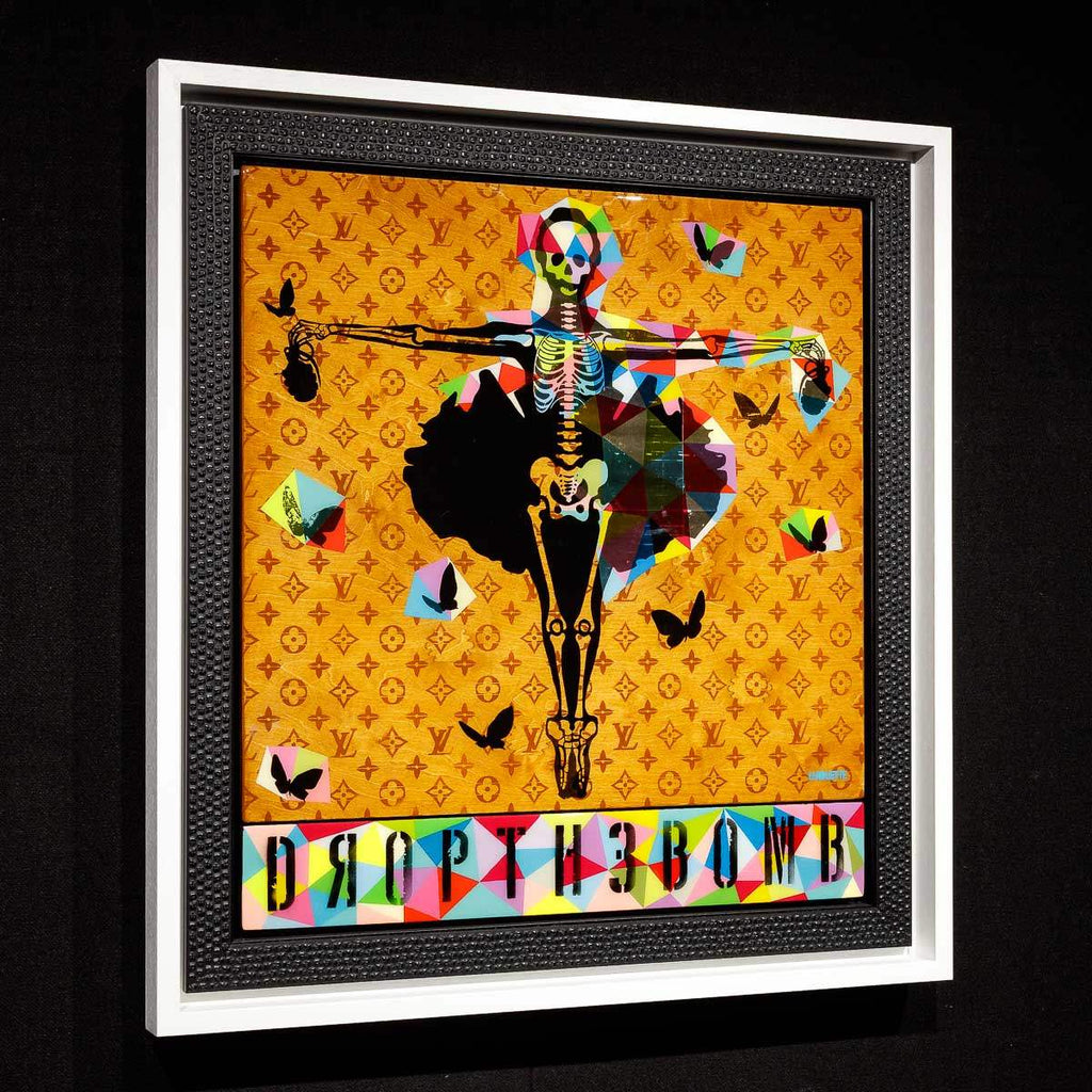 Drop The Bomb - SkeLhouette - Geometric - SOLD by artist Lhouette - Wyecliffe Galleries