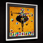 Drop The Bomb - SkeLhouette - Geometric - SOLD by artist Lhouette - Wyecliffe Galleries