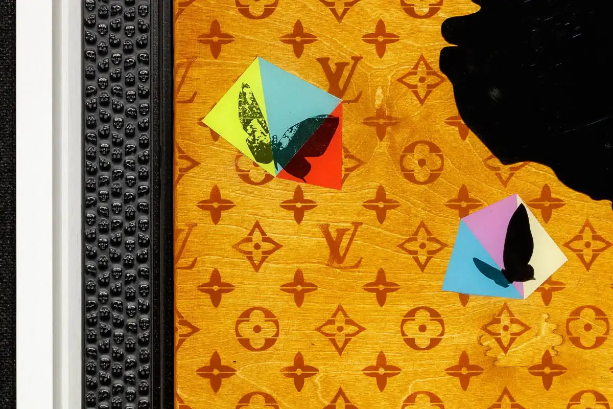 Drop The Bomb - SkeLhouette - Geometric - SOLD by artist Lhouette - Wyecliffe Galleries