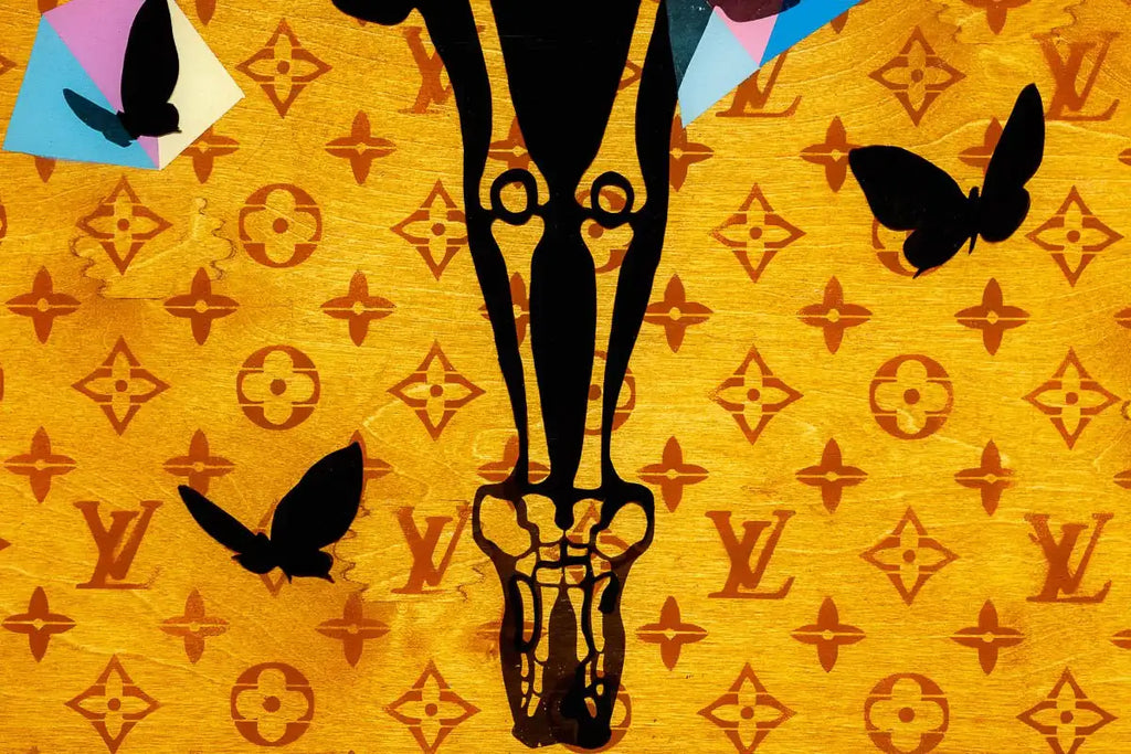 Drop The Bomb - SkeLhouette - Geometric - SOLD by artist Lhouette - Wyecliffe Galleries