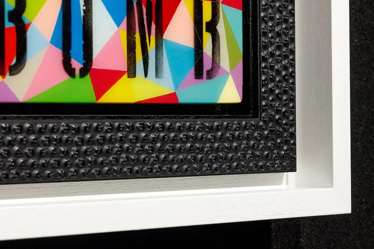 Drop The Bomb - SkeLhouette - Geometric - SOLD by artist Lhouette - Wyecliffe Galleries