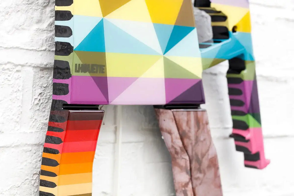 Duck Hunt Geometric & Rose Gold - Mini Wall Sculpture - Original - SOLD by artist Lhouette - Wyecliffe Galleries