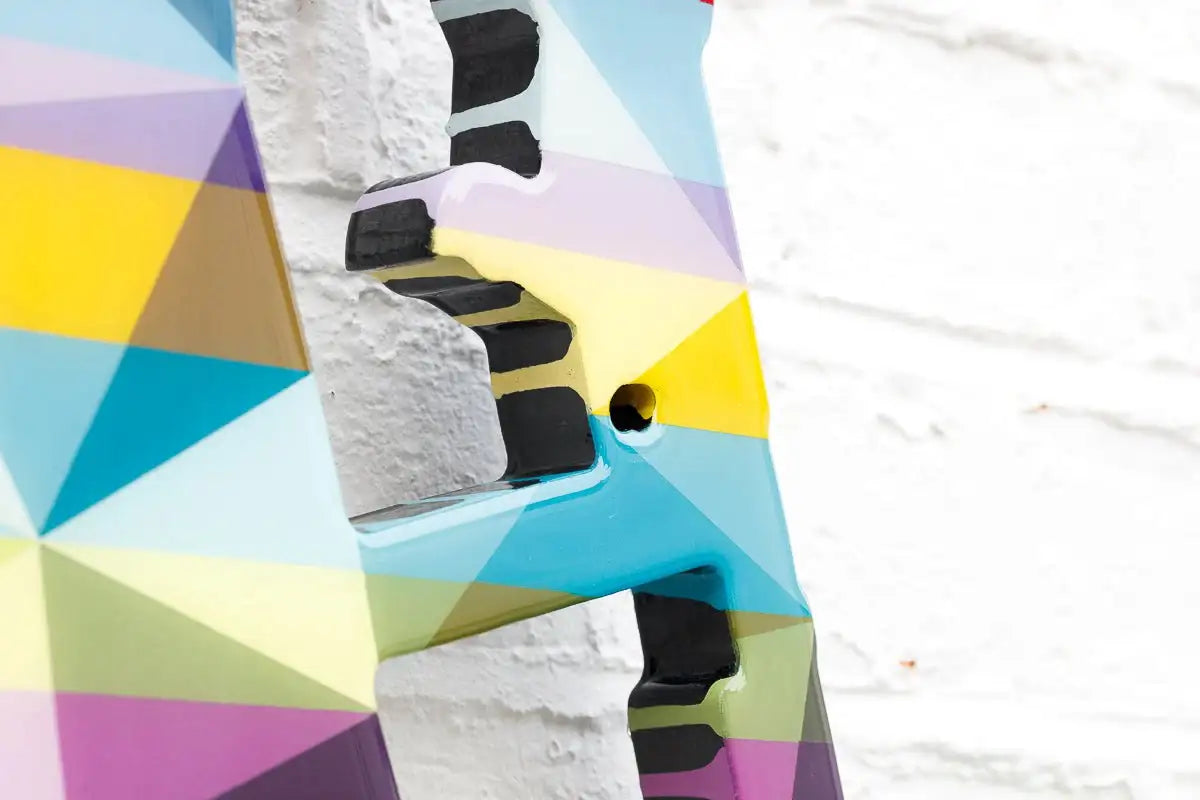 Duck Hunt Geometric & Rose Gold - Mini Wall Sculpture - Original - SOLD by artist Lhouette - Wyecliffe Galleries