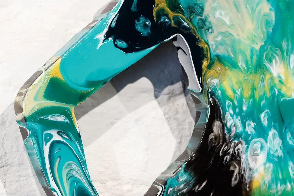 Duck Hunt Marbled - 4 piece Medium Wall Sculpture - Original - SOLD by artist Lhouette - Wyecliffe Galleries