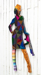 Duck Hunt Medium Dark Geo - Original Wall Sculpture - SOLD by artist Lhouette - Wyecliffe Galleries