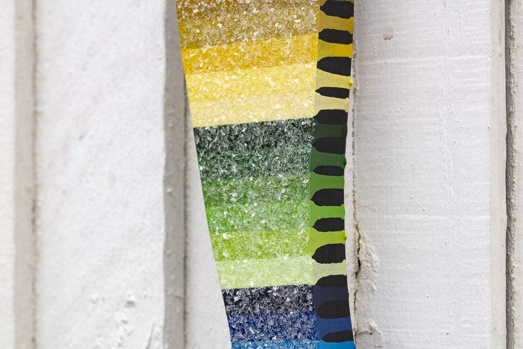 Duck Hunt Medium Dark Geo - Original Wall Sculpture - SOLD by artist Lhouette - Wyecliffe Galleries