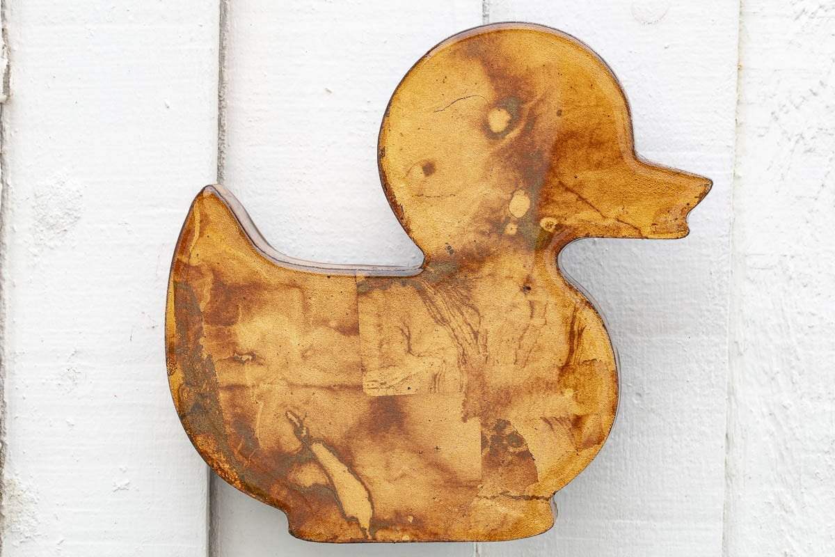 Duck Hunt Medium Dark Geo - Original Wall Sculpture - SOLD by artist Lhouette - Wyecliffe Galleries