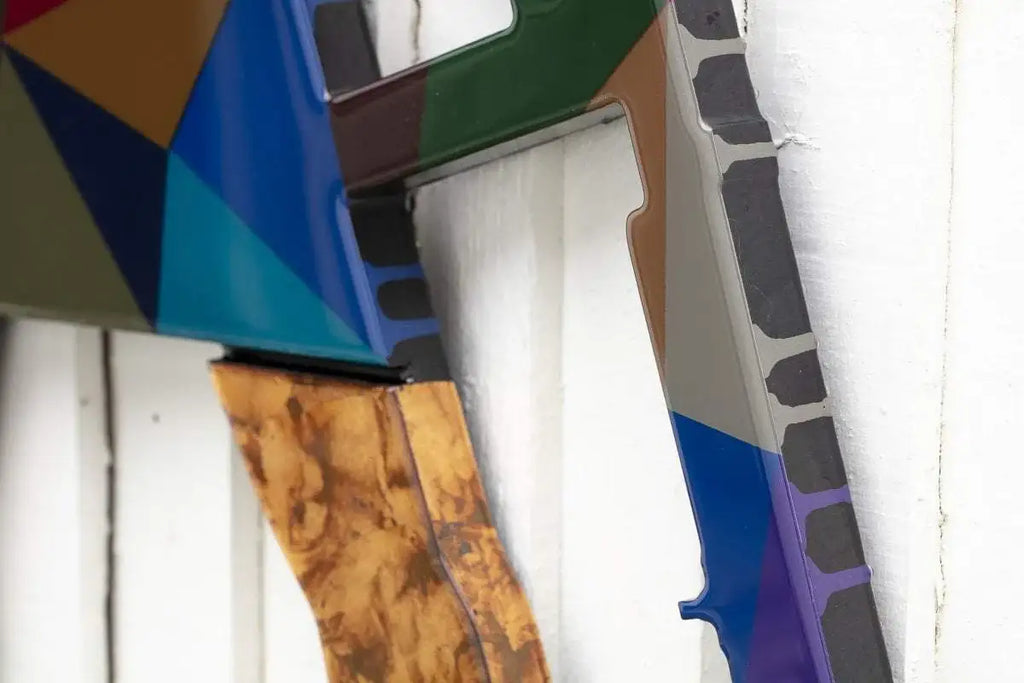 Duck Hunt Medium Dark Geo - Original Wall Sculpture - SOLD by artist Lhouette - Wyecliffe Galleries