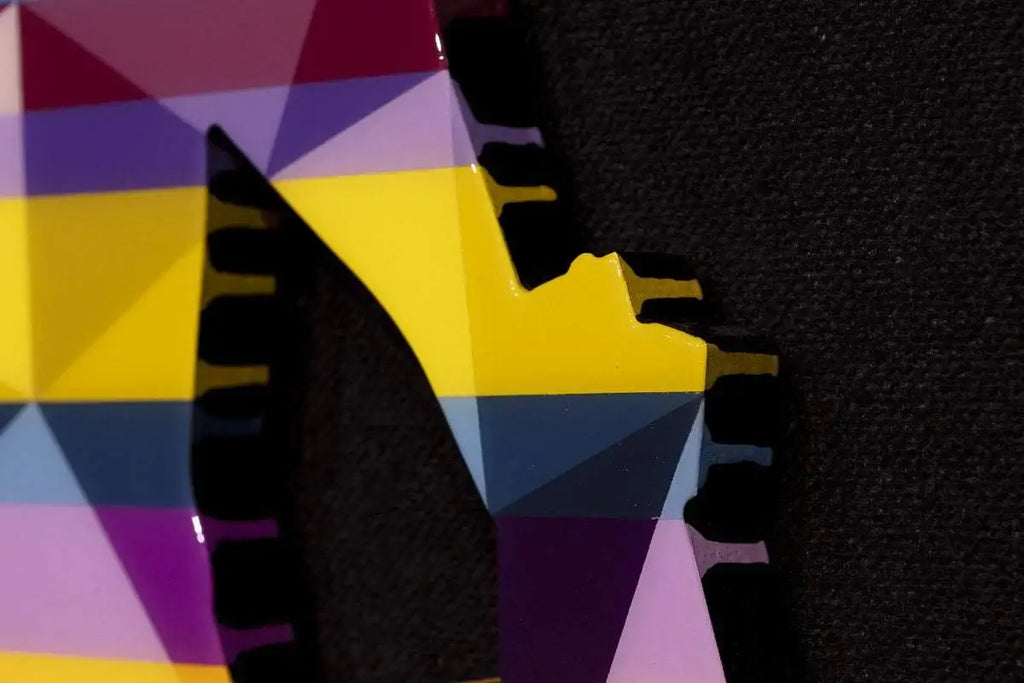 Duck Hunt Medium Ice Blue - Original Wall Sculpture - SOLD by artist Lhouette - Wyecliffe Galleries