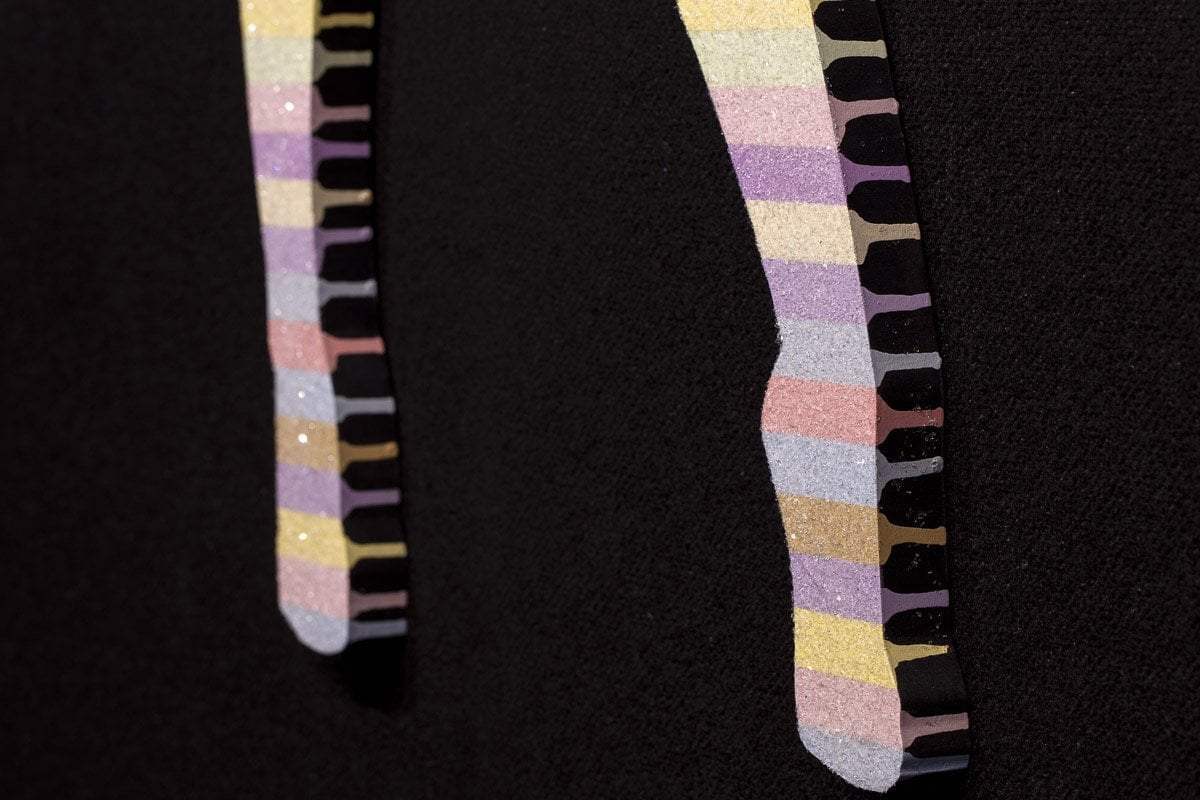 Duck Hunt Medium Ice Blue - Original Wall Sculpture - SOLD by artist Lhouette - Wyecliffe Galleries