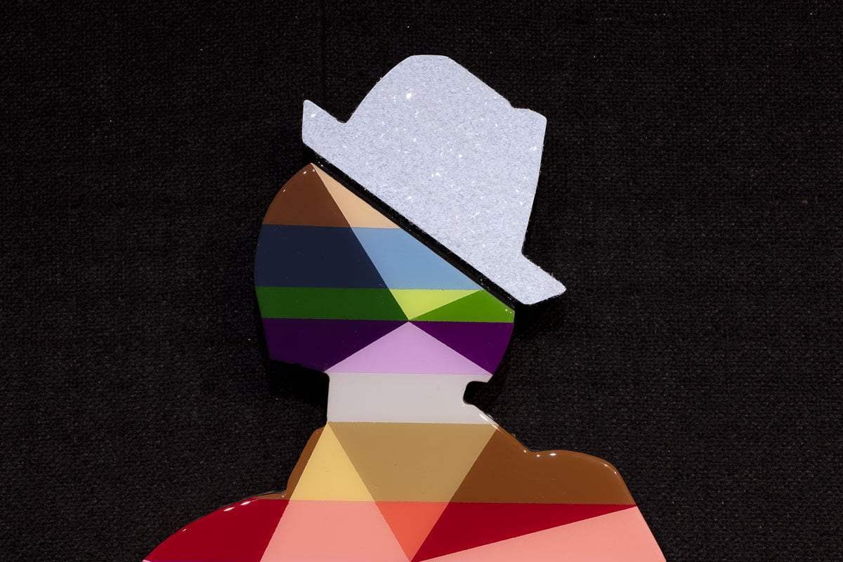 Duck Hunt Medium Ice Blue - Original Wall Sculpture - SOLD by artist Lhouette - Wyecliffe Galleries